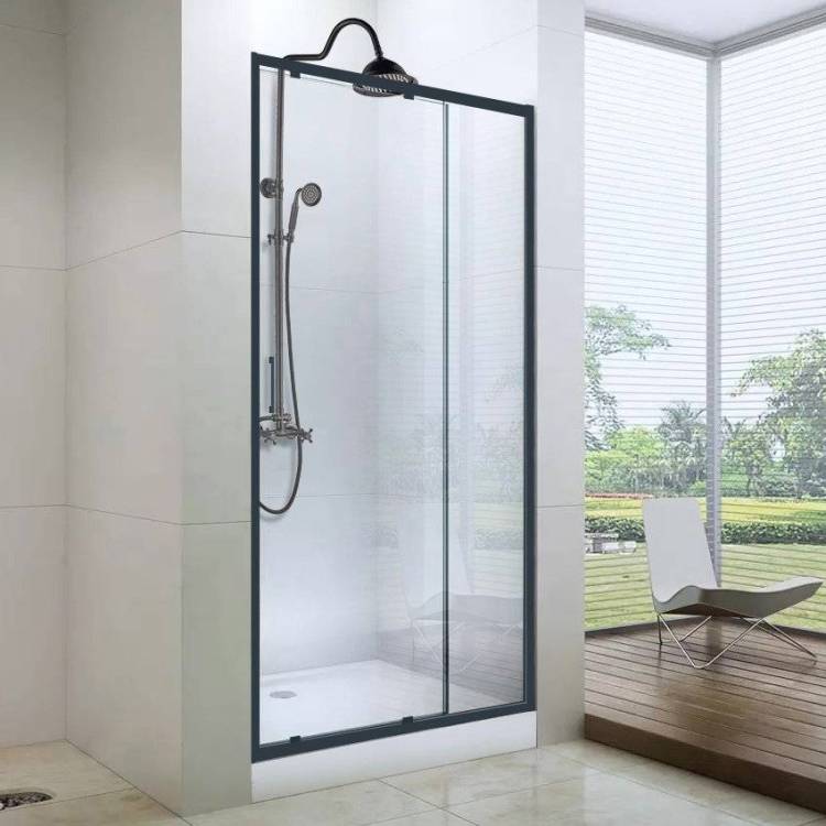 Душевая дверь в нишу Cerutti Spa Gloria D120B 120 см, профиль черный