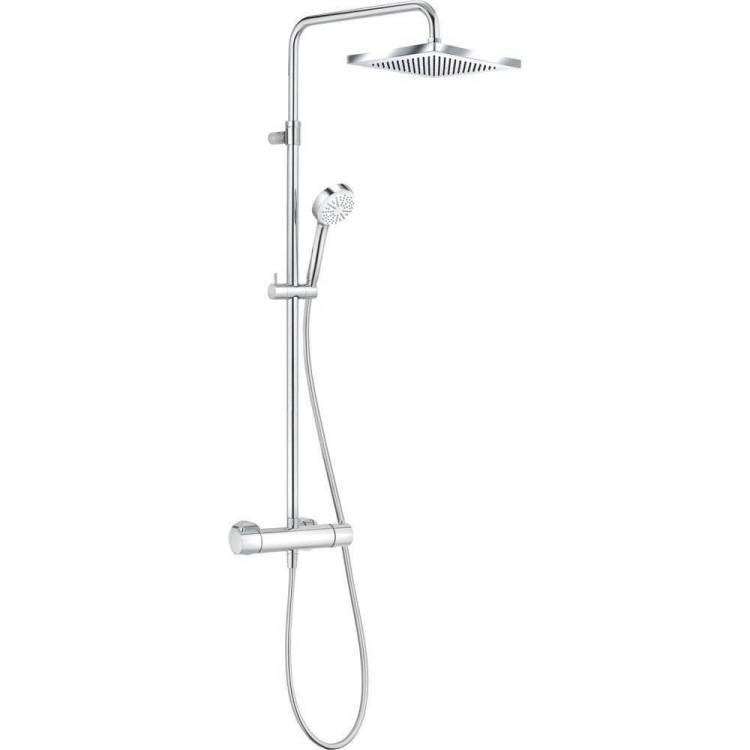 Душевая стойка Kludi Logo 6809805-00 Dual Shower System, с термостатом