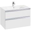 Тумба с раковиной Roca The Gap 80, 2 ящика, белый глянец фото 2