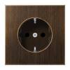Розетка с заземлением безвинтовой зажим Jung LS 990 antik ME1520AT