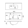 Тумба с раковиной La Fenice Simpla Twin Cappuccino NFNC-01-SIM-C-100-2-3-100 бежевая матовая, 100 см фото 4