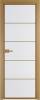 Межкомнатная дверь Profil Doors 5 AX цвет профиля Золото, стекло безопасное 6 мм мору белый 600x2000