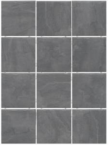 Керамическая плитка Kerama Marazzi Дегре 1300 серый темный. (полотно из 12 частей 9.9x9.9) 30x40