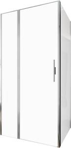 Душевой уголок Allen Brau Priority 3.31004.00 + 3.31016.00 профиль хром, 1000x900