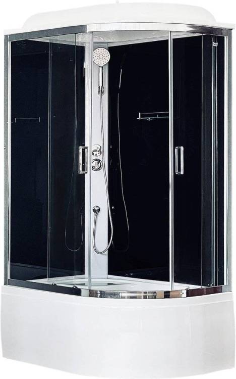 Душевая кабина Royal Bath BK RB8120BK5-BT-CH-L с высоким поддоном, с сиденьем