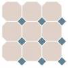 Декор Top Cer Octagon 4416OCT11/1C Oct11-1Ch White 16/Blue Cobait Dots 11 30x30 фото 2