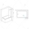 Шторка на ванну RGW Screens SC-056B 351105650-14 Черный 50x150 фото 4