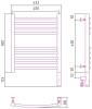 Полотенцесушитель электрический Сунержа Богема 3.0 выгнутая 12-5803-5040 500х400 МЭМ правый фото 2