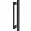 Душевая дверь Kerama Marazzi Cristallo CT.120.SD.BLK.M раздвижная, с функцией soft close, профиль матовый черный, 120х210 фото 3