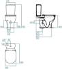 Унитаз-компакт Ideal Standard Tesi AquaBlade T008701 безободковый, с микролифтом фото 5