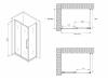 Душевой уголок Abber Schwarzer Diamant AG30120BH-S60B 60x195x120, профиль Черный фото 5