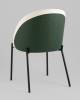 Стул Stool Group Adelinde DC1153-2 AT3228-22 +PU808-13 бежевый с зеленой экокожей фото 5