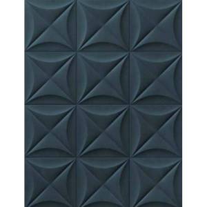 Керамогранит Marca Corona 4D E066 Flower Deep Blue 20x20