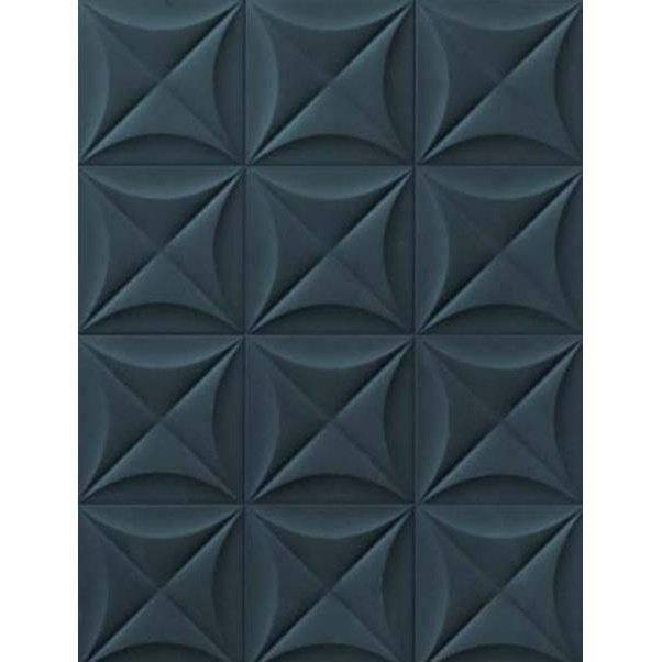 Керамогранит Marca Corona 4D E066 Flower Deep Blue 20x20