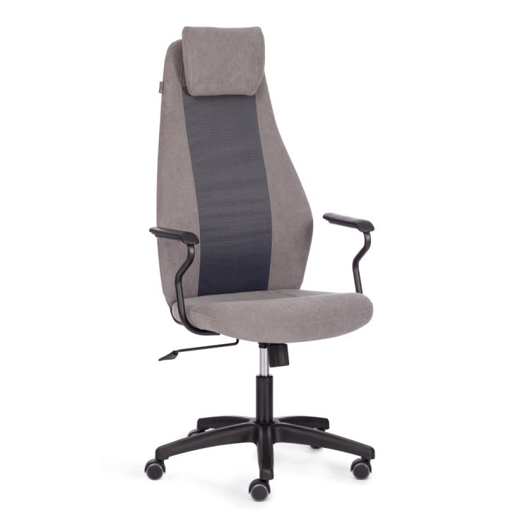 Компьютерное кресло Tetchair Aviator 21644 флок, ткань, серый/серый, 29/W-12