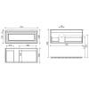 Тумба с раковиной Sancos Very VR100LW 100 см, L, Bianco фото 12