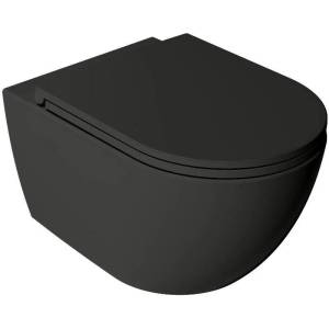 Унитаз подвесной Isvea Vea Rondo 10VA02002SV-2N черный матовый