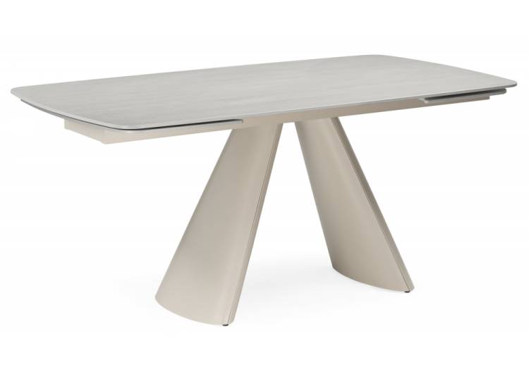 Керамический стол Woodville Grig 15859 серо-бежевый