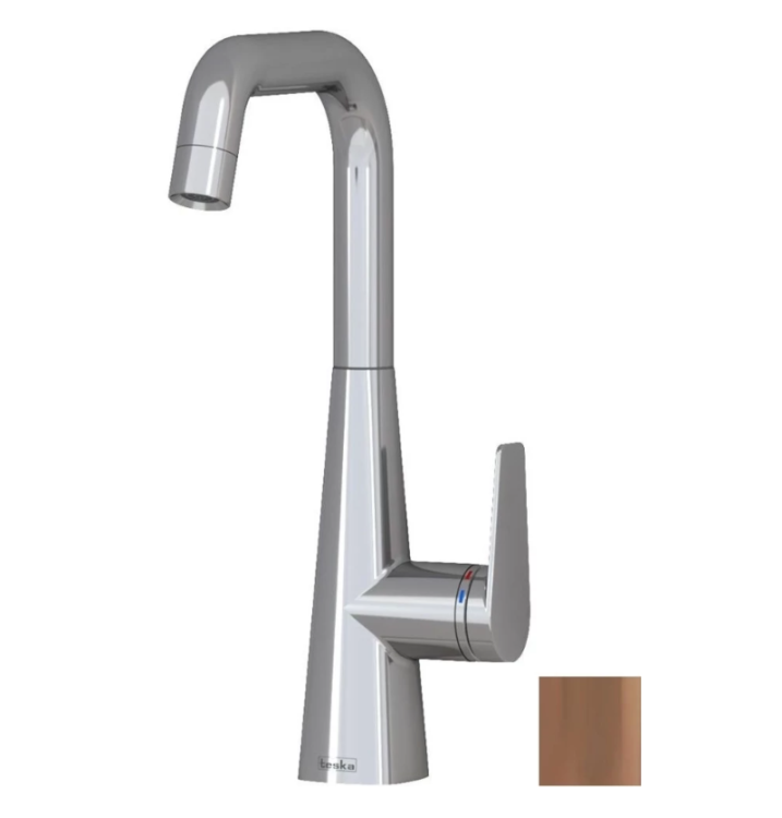 Смеситель для кухни Teska Teco E4209 розовое золото