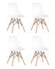 Набор из 4 стульев Stool Group Eames Style DSW Y801-V SEAT white x4 белый