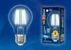 Лампа светодиодная филаментная Uniel E27 10W 4000K прозрачная LED-A60-10W/NW/E27/CL PLS02WH UL-00002626 фото 2
