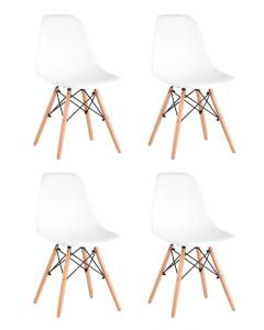 Набор из 4 стульев Stool Group Eames Style DSW Y801-V SEAT white x4 белый