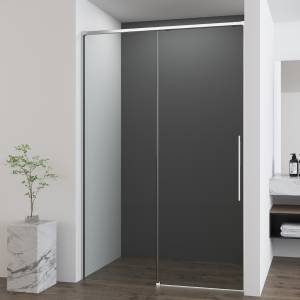Душевая дверь в нишу Vincea Ultima VDS-7UL100CL профиль хром, стекло прозрачное, 100x200