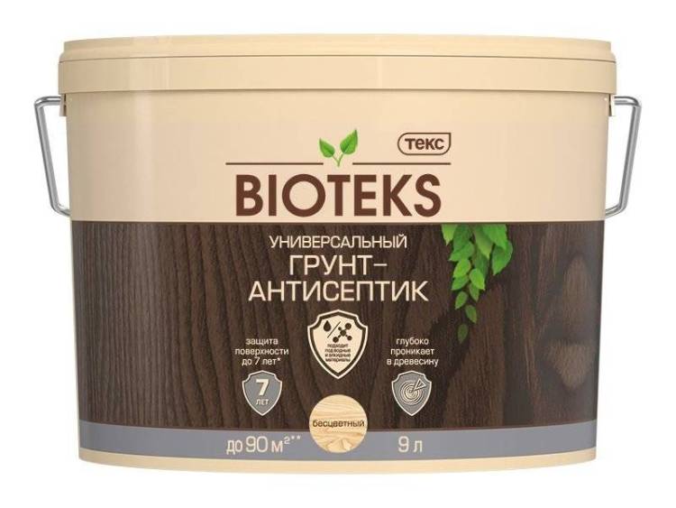 ТЕКС BIOTEKS грунт-антисептик универсальный на водной основе (9л)