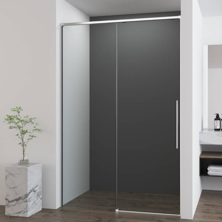 Душевая дверь в нишу Vincea Ultima VDS-7UL100CL профиль хром, стекло прозрачное, 100x200