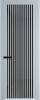 Межкомнатная дверь Profil Doors 3 AGP цвет профиля Серебро, стекло безопасное 6 мм черное тонированное 600x2000