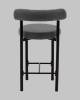 Стул полубарный Stool Group Флорео vd-plb-floreo-fl-grey темно-серый, букле фото 5