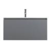 Тумба под раковину Art&Max Latina AM-Latina-800-1C-SO-GM Серый матовый, 80.5x46x40