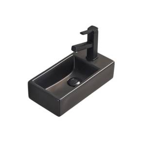 Раковина Gid Suspendido 62201L Bm9270L 40 см, черная матовая