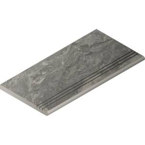 Ступень Italon Шарм Делюкс X2 620040000107 Гриджио Оробико Закругленная Грип 30x60