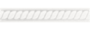 Бордюр Adex Modernista ADMO5184 Trenza PB C/C Blanco 2.5x15