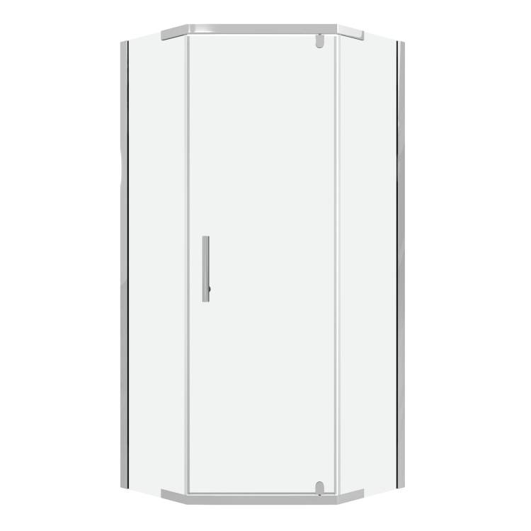 Душевой уголок Niagara Eco NG-1009-14D профиль хром глянцевый, стекло прозрачное, 90x90x190