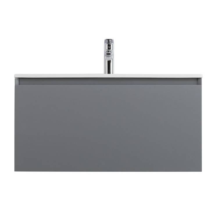 Тумба под раковину Art&Max Latina AM-Latina-800-1C-SO-GM Серый матовый, 80.5x46x40