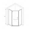 Душевой уголок RGW Hotel HO-084B 350608400-34 100x100x195 Стекло Тонированное фото 4