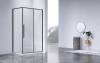 Душевой уголок Vincea Slim-N VSR-4SN8014CLB 1400x800, профиль черный, стекло прозрачное фото 2