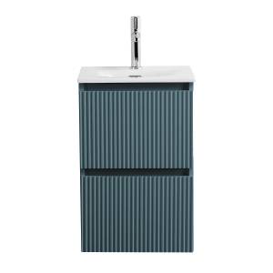 Тумба с раковиной BelBagno UNO-MINI 40 подвесная, Голубой Матовый