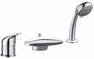 Смеситель на борт ванны Aquanet Practic AF111-63B хром