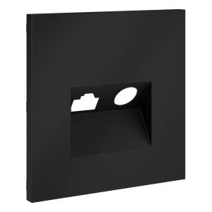 Лицевая панель для ТВ-розетки+Ethernet RJ45 Voltum S70 VLS002707 графит