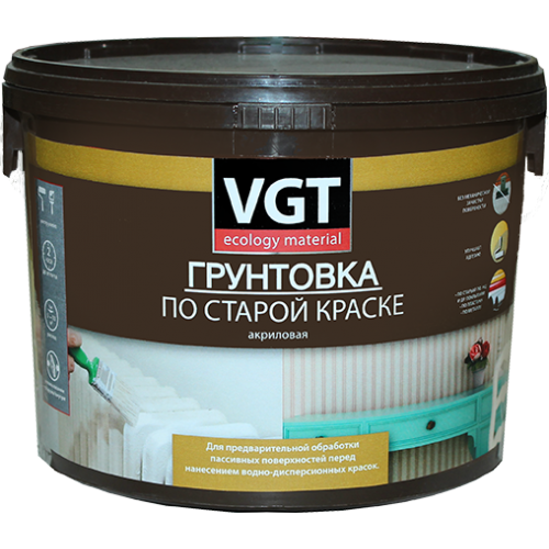 VGT ВД-АК-0301 ГРУНТОВКА по старой краске, акриловая (10кг)