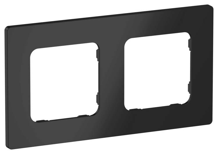 Рамка 2-постовая IEK Flite FI-M22-32-20-K02 черный