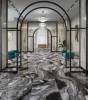 Керамогранит Kerama Marazzi Ониче SG016122R голубой лаппатированный обрезной 119.5x119.5x0.9 фото 11