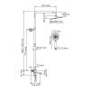 Душевой комплект Wasserkraft A199.118.065.087.CH Thermo с термостатическим смесителем, хром фото 3