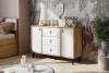 Комод 3 ящика двухстворчатый Арника Байкал 00-00291607 Белый фото 2