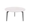 Стол журнальный Stool Group Aliara OC-24014R snow white, top DUAL светлая керамика 80x80x41.5 фото 2
