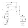 Смеситель для раковины Gattoni H2Omix7000 7004070C0 с донным клапаном, излив 120 мм, Хром фото 2