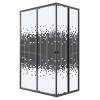 Душевой уголок Niagara Eco NG-1012-14QBLACK профиль черный матовый, стекло с узором, 120x80x190